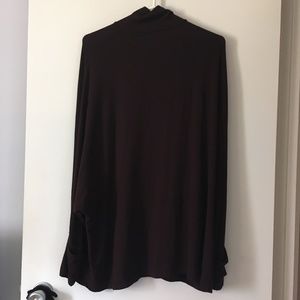 MAJESTIC FILATURES Wine French Touch Soft Touch Stretch Viscose Loose Top 3